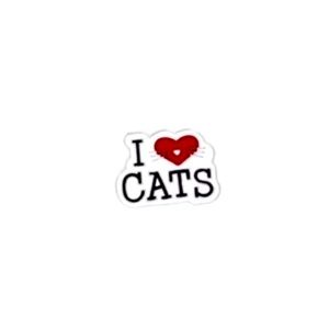 NEW I Love Cats Metal Pin